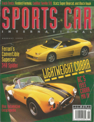 SPORTS CAR INTERNATIONAL 1993 AUG - COBRA Mk IV, STUTZ BEARCAT & BLACK HAWK*